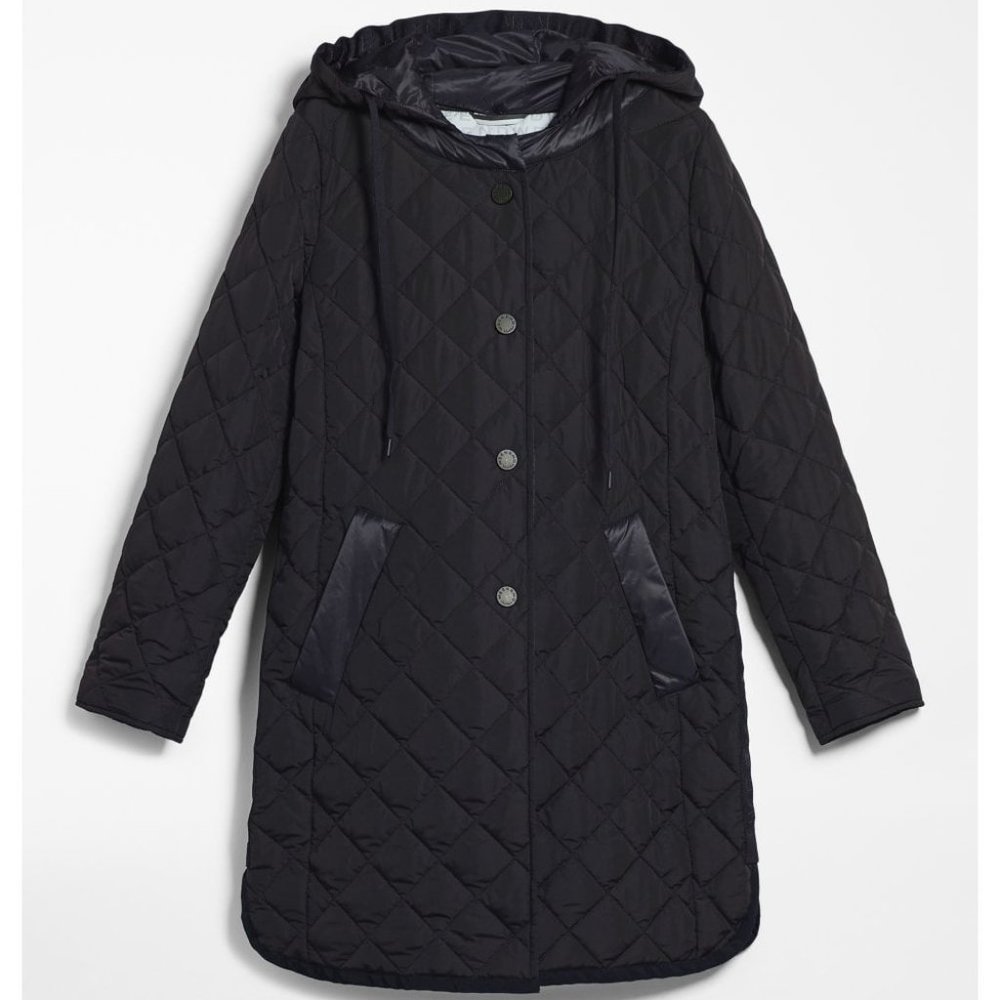 Max Mara Weekend Micena Quilted Long Jacket/Coat Size 48/US 14
